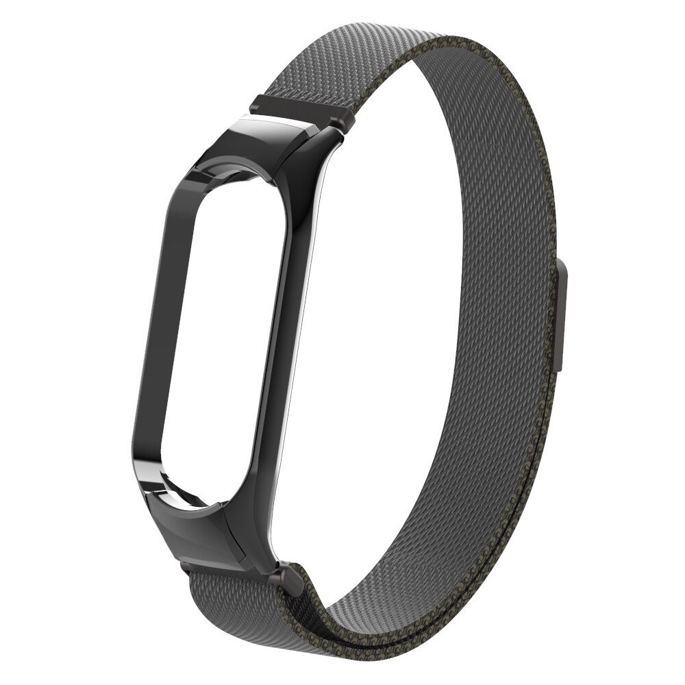 Voor Xiaomi Mi Band 5 Metalen Band Schroefloze Rvs Voor Xiaomi Mi Band 5 Nfc Armband Metalen Vervanging Band voor Mi 5: Black