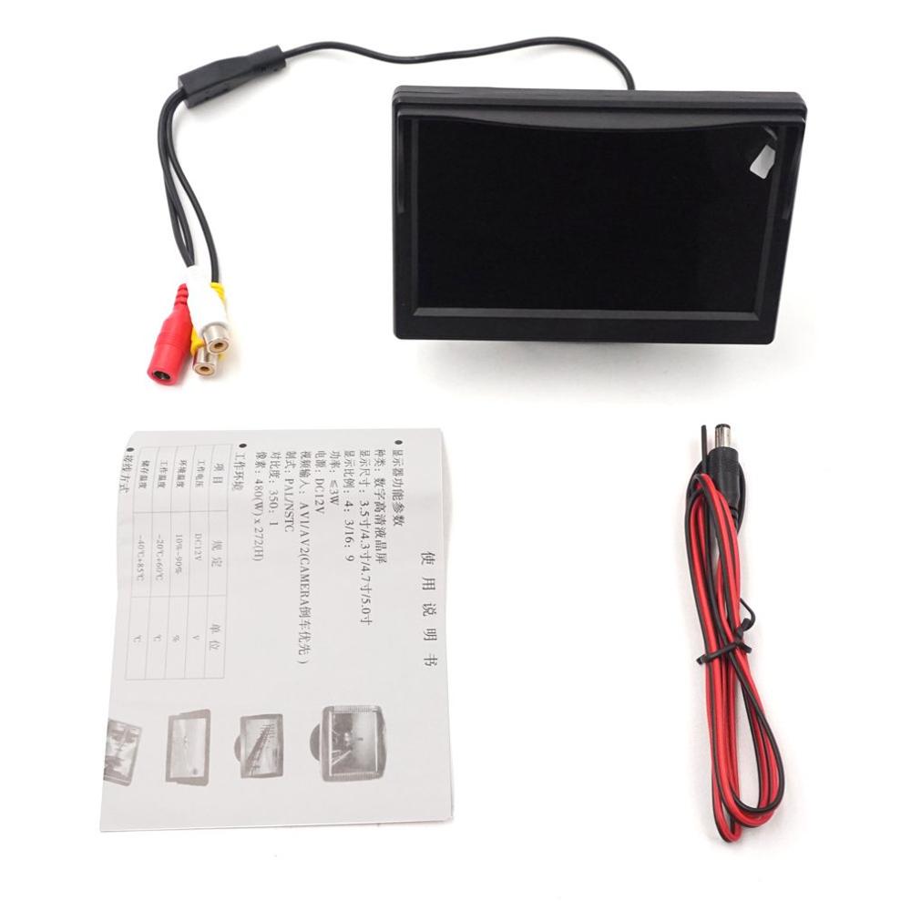 5 Inch Desktop Monitor with Sunshade Reversing Monitor Car LCD Ts530 Desktop Monitor Support 12v-24v