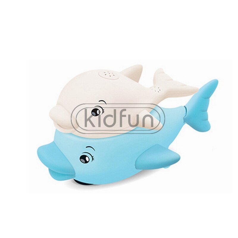 Baby Bath Toys Spray Water Whale LED Light Up Bath Toys for Kids Electric Whale Induction Water Spay Ball Bathroom Bathtub Toys: White  N base no box