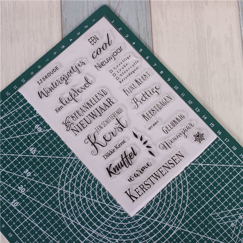 Dutch word Rubber Silicone Clear Stamps for Scrapb... – Vicedeal