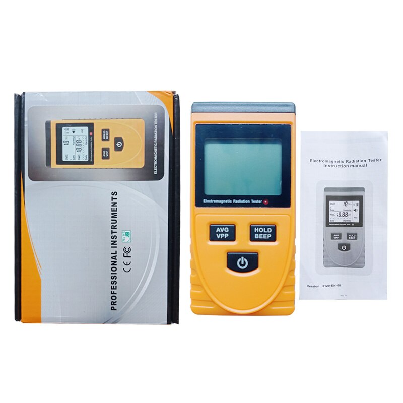 Electromagnetic Field Radiation Detector Tester Emf Meter Counter Emission Dosimeter Computer Electric Field Magnetic Field Dosi: Yellow With box