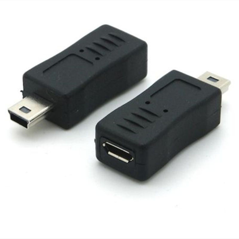 Micro USB Male To Mini USB Female Adapter Connector Converter Adaptor for Mobile Phones MP3