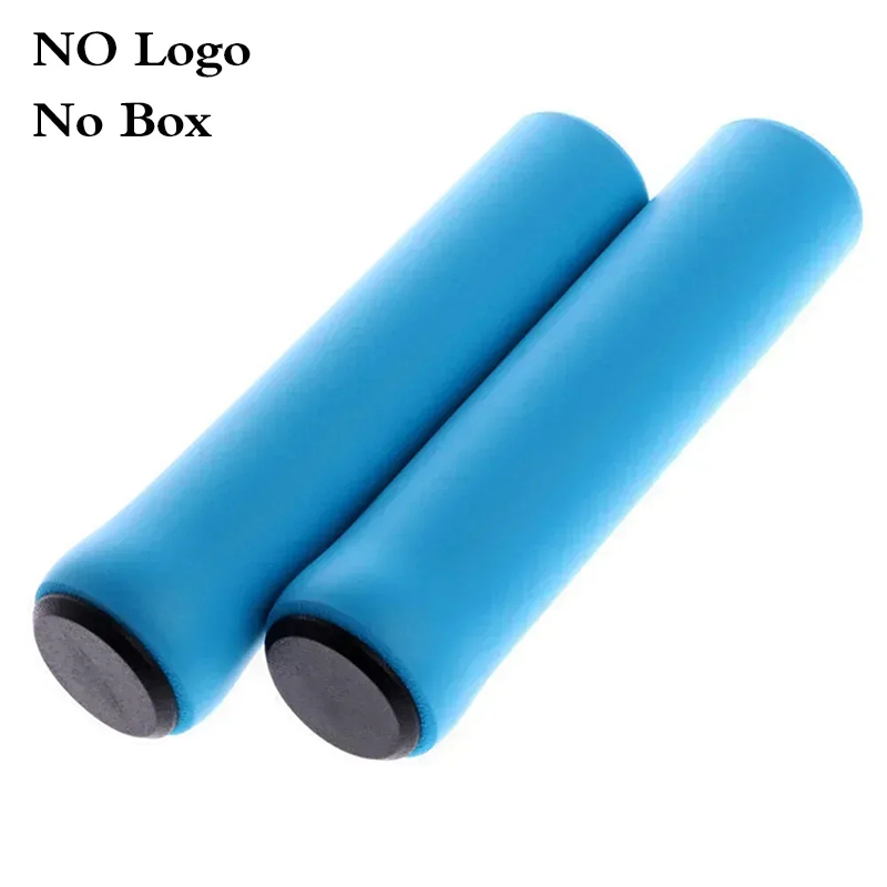 BUCKLOS Mtb Bicycle Grips Sponge Shock-absorbing Cycling Handlebar Sleeve Antislip Bike Handlebar Grip Comfort BMX Parts: Light grey