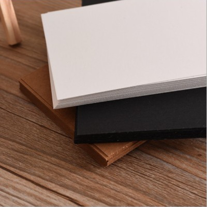 100Pcs Kraft Paper Card Vintage Blank Postcard Greeting Cards Brown White Black DIY 14*10CM