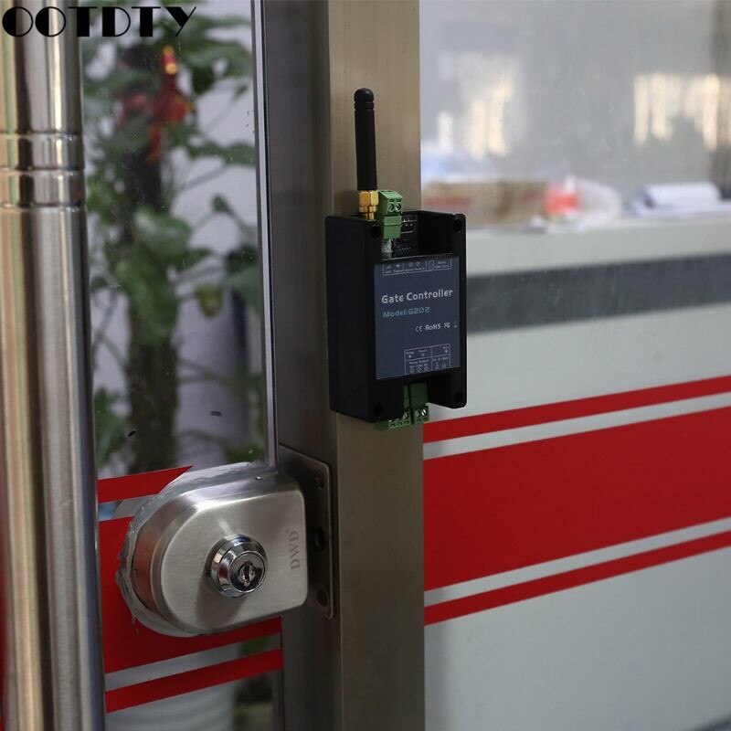 2G GSM G202 Gate Opener Relay Switch Industrial Machine Switch Access Controller Remote Control Door Opener Free Call