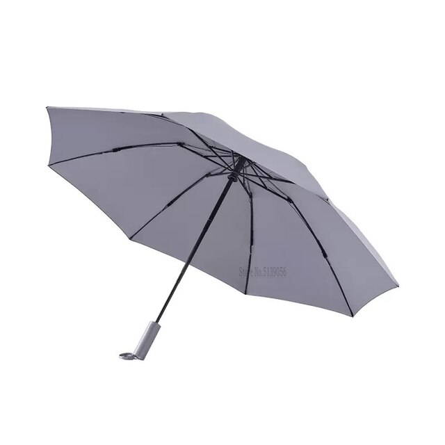 XIAOMI MIJIA NINETYGO sonnig Regenschirm Voll Automatische umkehren Klapp Beleuchtung Regenschirm Männer Frauen Anti-Uv Tragbare Strand Sonnenschirm: grau