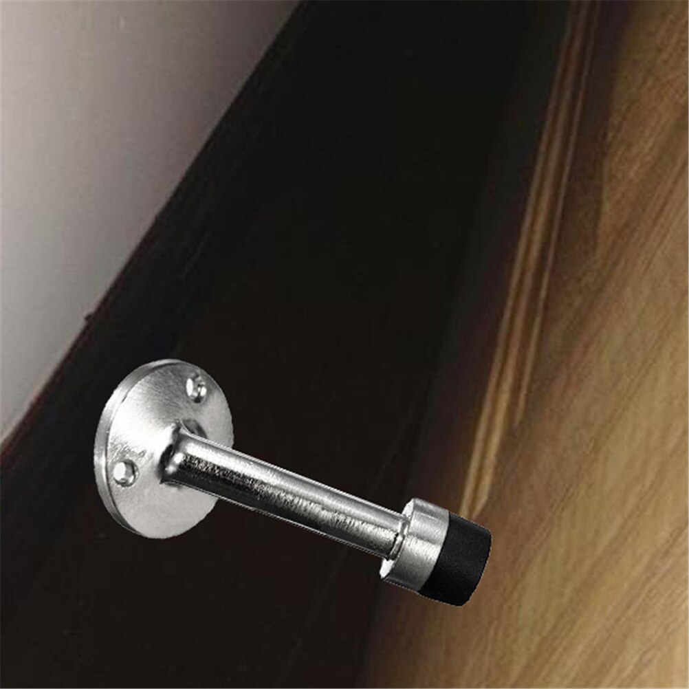 listing stainless steel rubber door stopper door stop bedroom / bathroom door holder wall to prevent collision pad