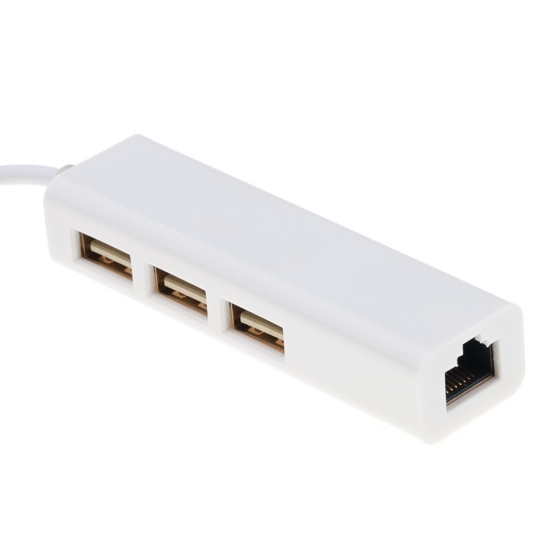 Kebidu Usb C Naar Ethernet Adapter Met Type C Usb 3.1 Hub 3 Poorten RJ45 Netwerkkaart Lan Adapter USB-C type C