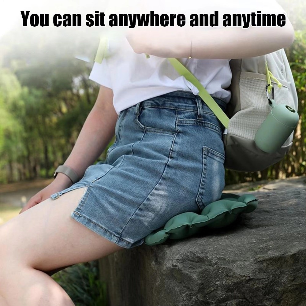 Praktisch draagbaar opblaasbaar zitkussen Lichtgewicht comfortabel luchtzitkussen met opbergkoffer Zitmat Stadion