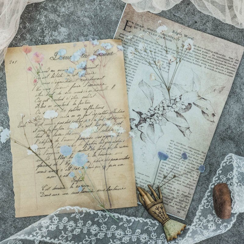 10 kpl/pakkaus puutarhatalon kukkia sarja paperitavaratarra scrapbooking-päiväkirja päiväkirja tee-se-itse-tarra askartelutarrat lapsille pojille tytöille