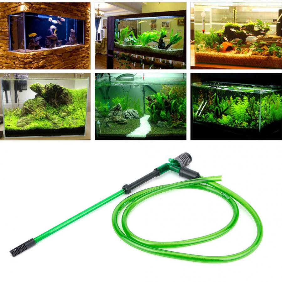 Outil de nettoyage d'eau d'aquarium facile à utiliser | Siphon de changement de tuyau, fonctionnement manuel pour réservoir de poissons, outil de nettoyage d'aquarium