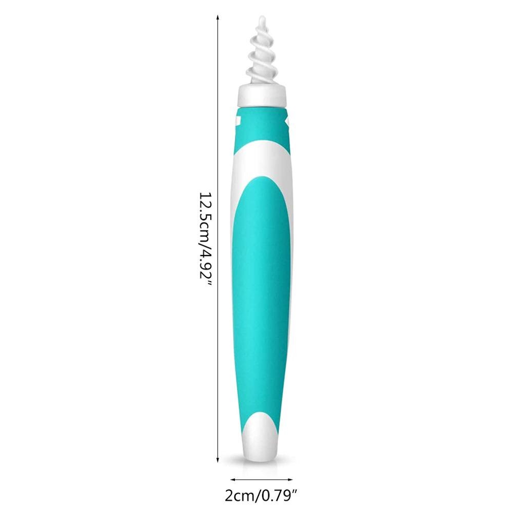 Nettoyeur d&#39;oreille, dissolvant de cire d&#39;oreille, spirale de cire d&#39;oreille avec 16 embouts de remplacement, entretien facile à utiliser, outils de nettoyage