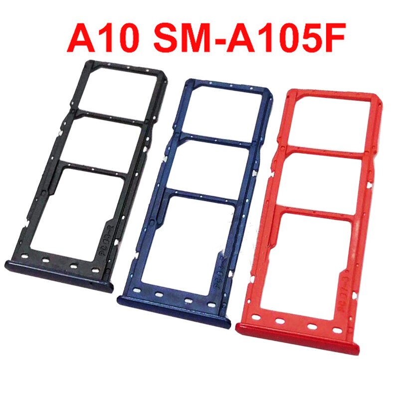 Für Samsung A10 SM-A105F A105 A105F SIM Karte Tablett Halfter Slot Adapter Zubehör Mikro Sim