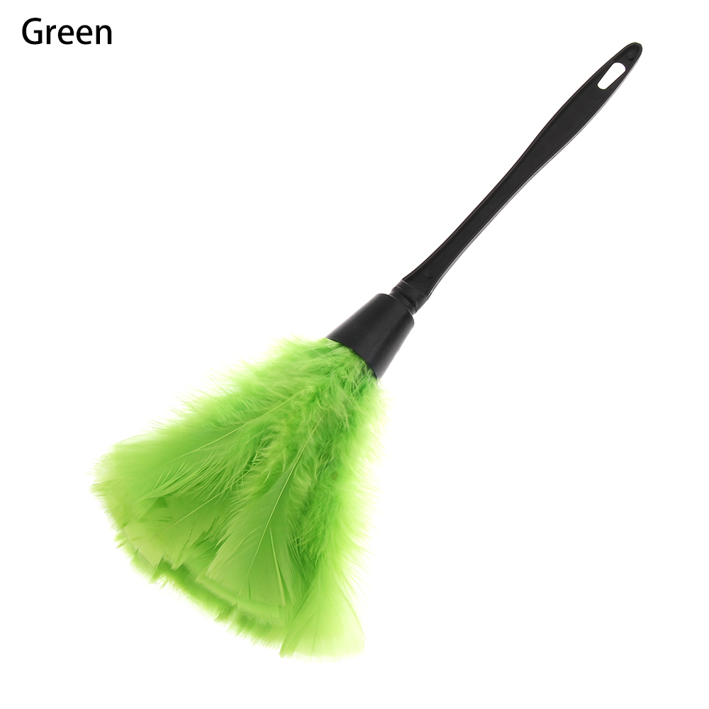 1Pc Turkije Plumeau Kleurrijke Anti-Statische Plastic Handvat Reinigen Stof Auto Dashboard Cleaner Draagbare Tools Voor Huishoudelijke: green