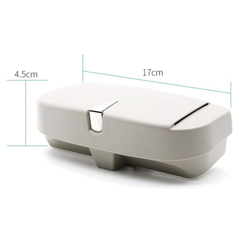 Samochód słońce etui na okulary skrzynka Obudowa dla Benz C E GLK GLC klasa W203 W204 W124 W212 W205 c180 e63 c300 e250 wyposażenie wnętrz: szary