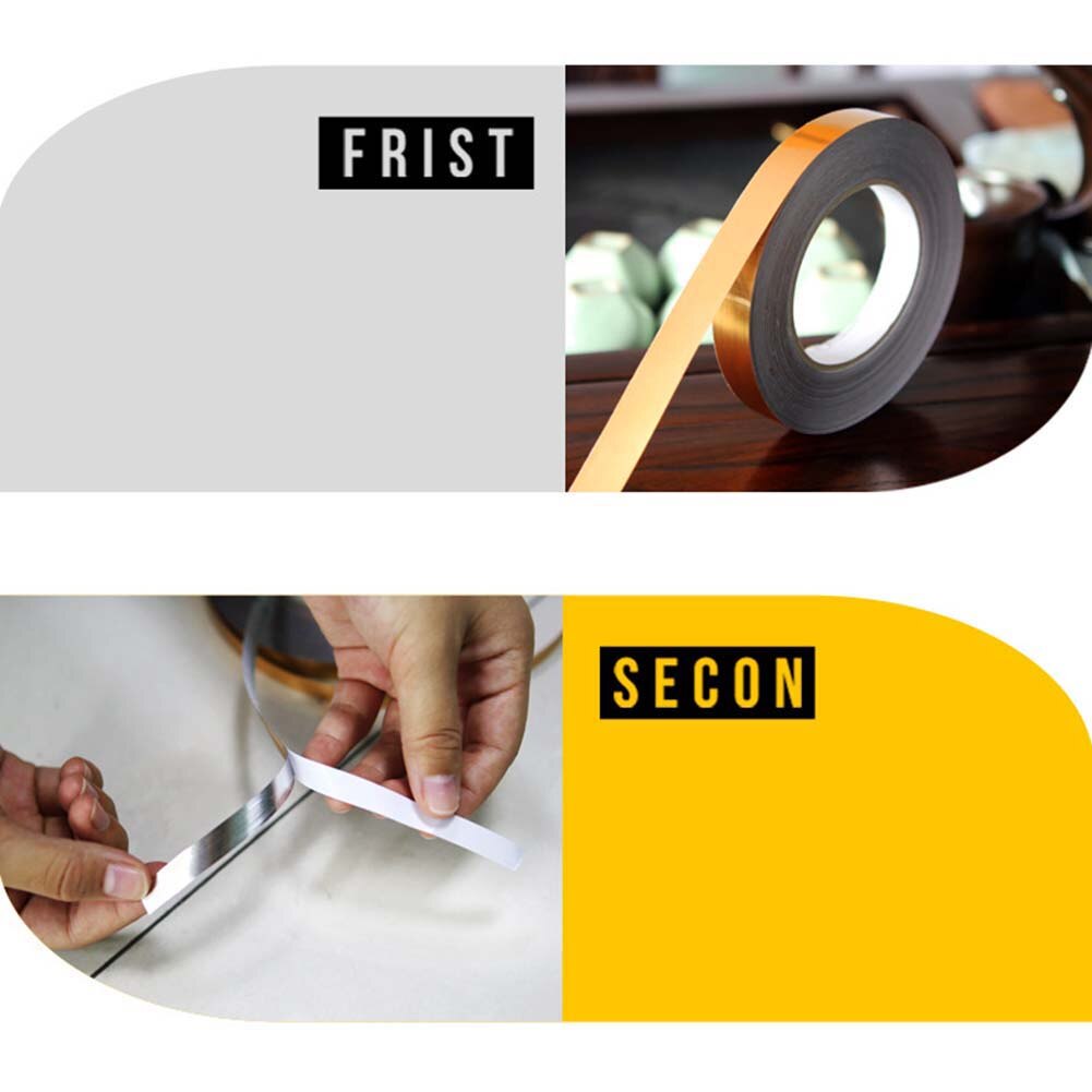 50m Decorative Tape Tile Gaps Crack Sticker Waterproof Self Adhesive Floor Decal