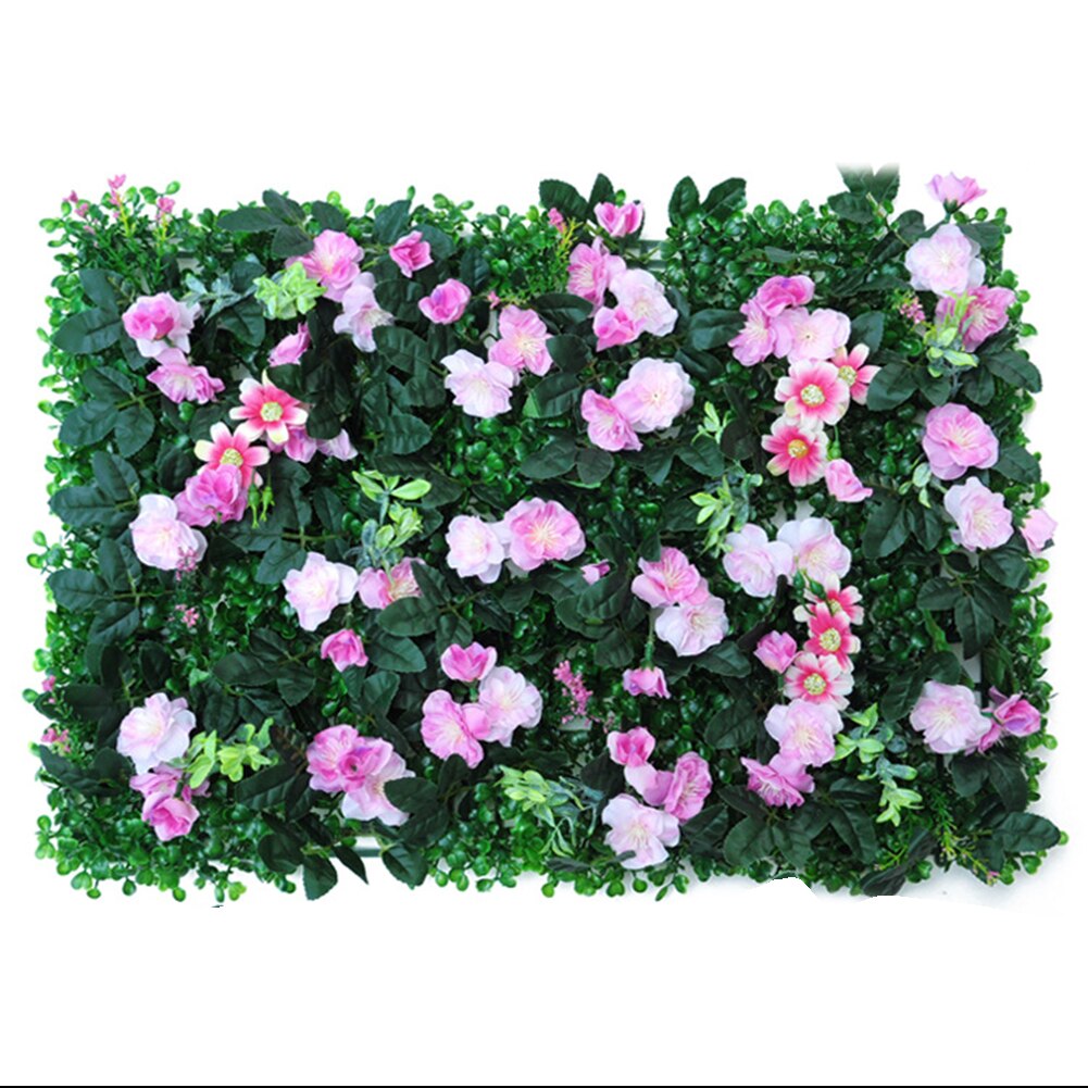 40x60CM Artificial Rose Fence Plant Hedge Panel UV Protected Privacy Fence Screen For Outdoor Backyard Garden Decoration Fence: D
