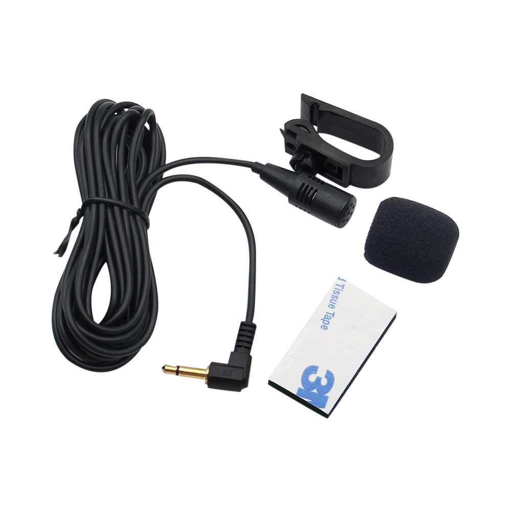 Samochodowy mikrofon audio 3,5 mm z klipsem i wtyczką Mic Stereo Mini Przewodowy mikrofon zewnętrzny do automatycznego radia DVD Profesjonalni profesjoniści o długości 3 m