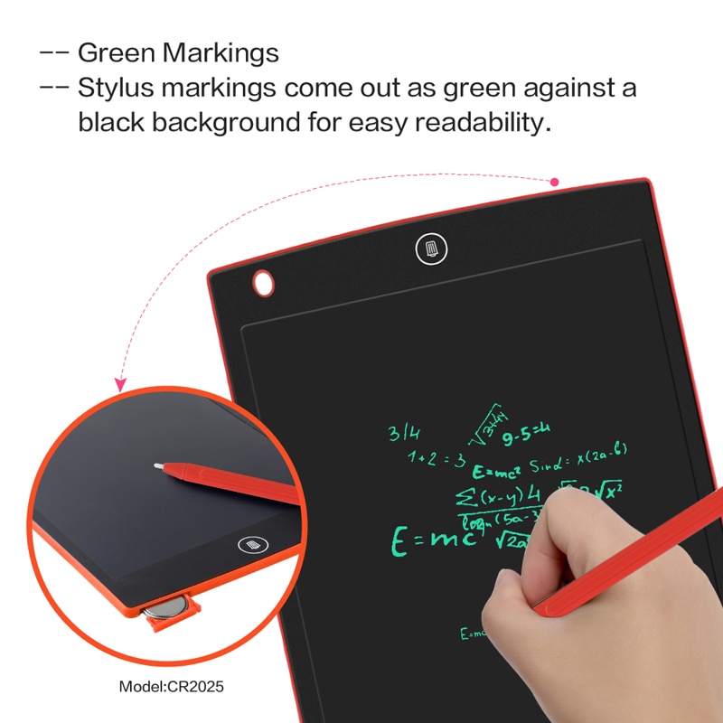 Sunany 12" LCD Writing Tablet Portable ultra-thin Handwriting Pads Writing Board Message Graphics Board for Children