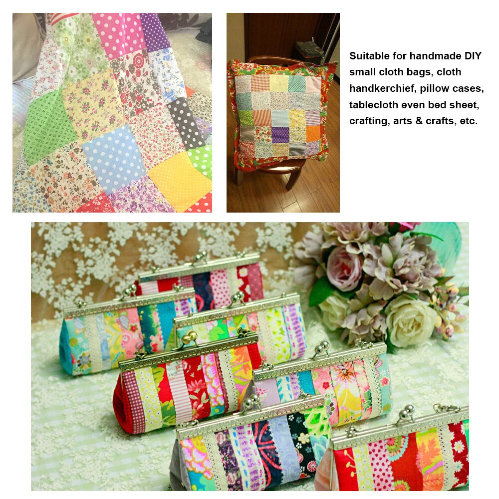 7 unidades/juego de tela de retales para costura, tela de retales con estampado Floral, prenda de tela de algodón, 25x25, 50x50 CM