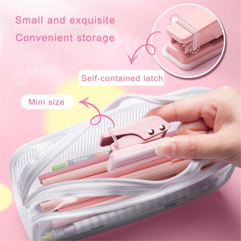 Punzonatrice per carta portatile Perforatrice a un foro Punzonatrice a foro singolo Punzonatrice per fori piccoli Forniture per rilegatura scolastiche per ufficio per scrapbooking