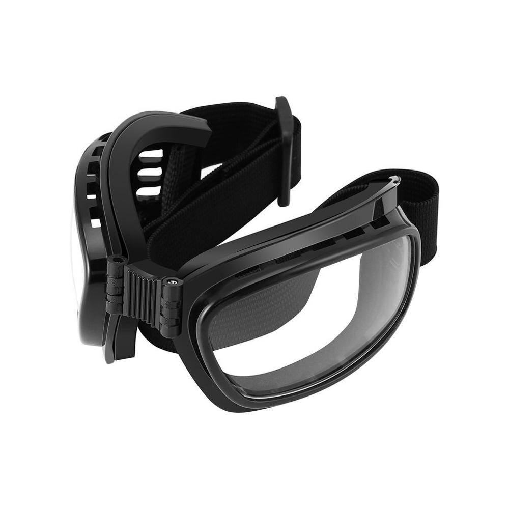 Motorcycle Goggles Polarized Day Night Cycling Sunglasses Temples Band Interchangeable Helmet Glasses: transparent lens