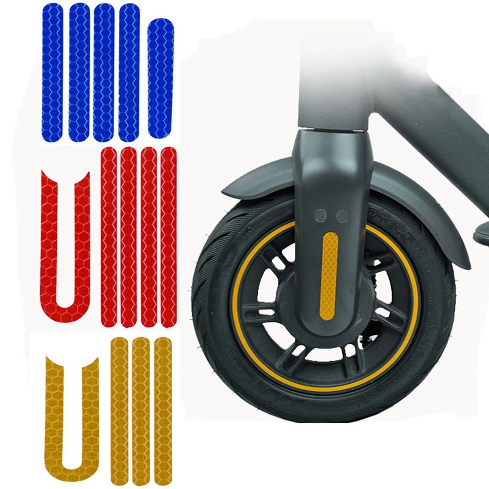 Autocollant pour Scooter électrique Xiaomi &amp; Mijia M365 M365Pro, étiquettes lumineuses réfléchissantes, bande d'avertissement pour cyclisme, pièces détachées