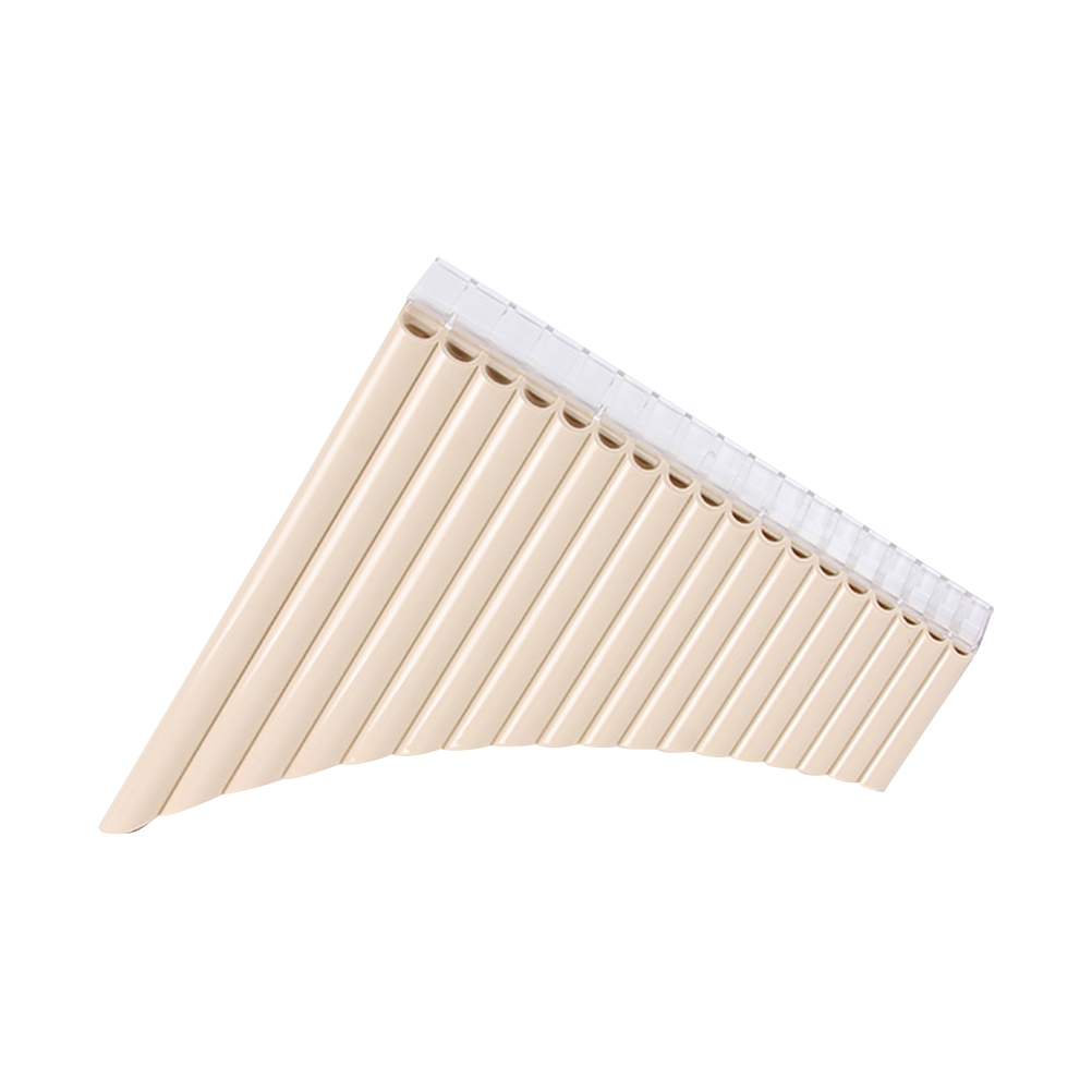 1 Set Premium Portable Resin Key Pan Flute 18 Pipes Panpipe Pan Flute