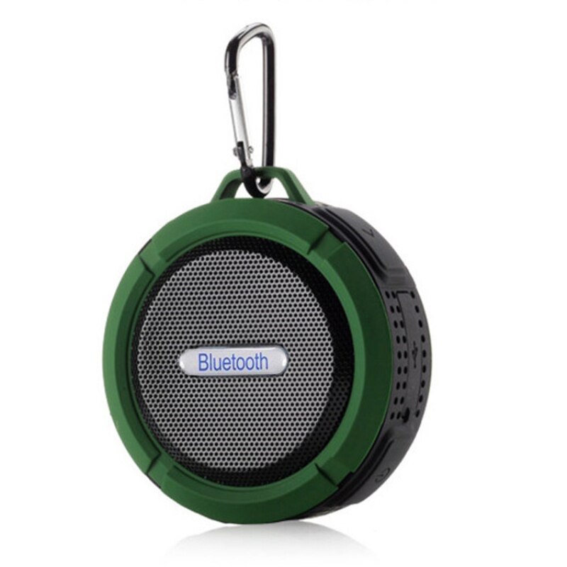 C6 IP65 Waterproof Wireless Bluetooth Speaker Big Suction Cup Dustproof Speakers HIFI Stereo Outdoor Sports Mini TF Subwoofer: A