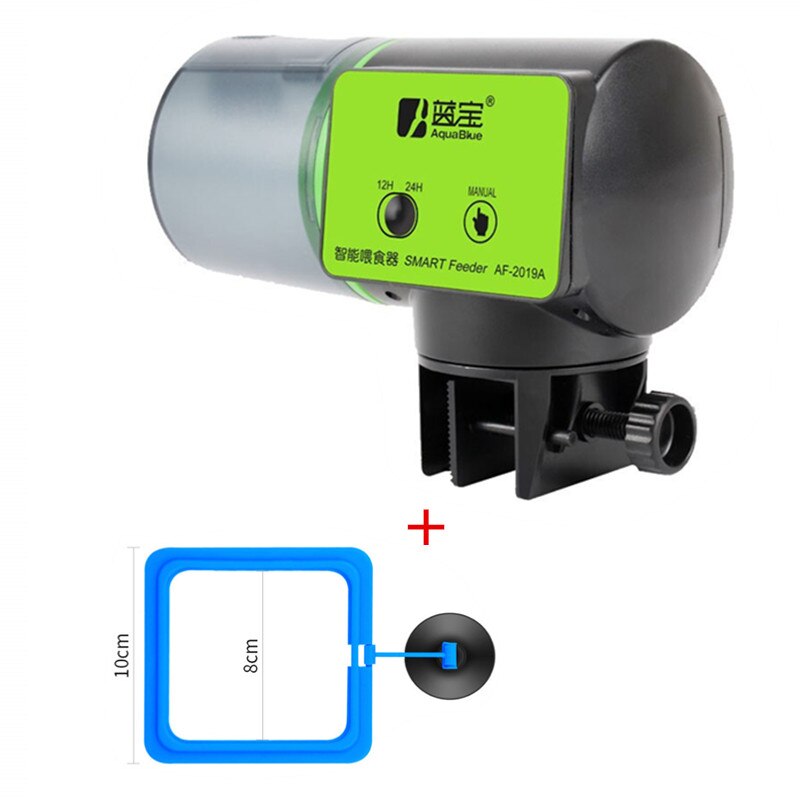 Automatic Manual Auto Feeding Convenient Aquarium Fish Tank Feeder Tank Fish Food Automatic Timer Feeding LCD Display: AF2019A set 2