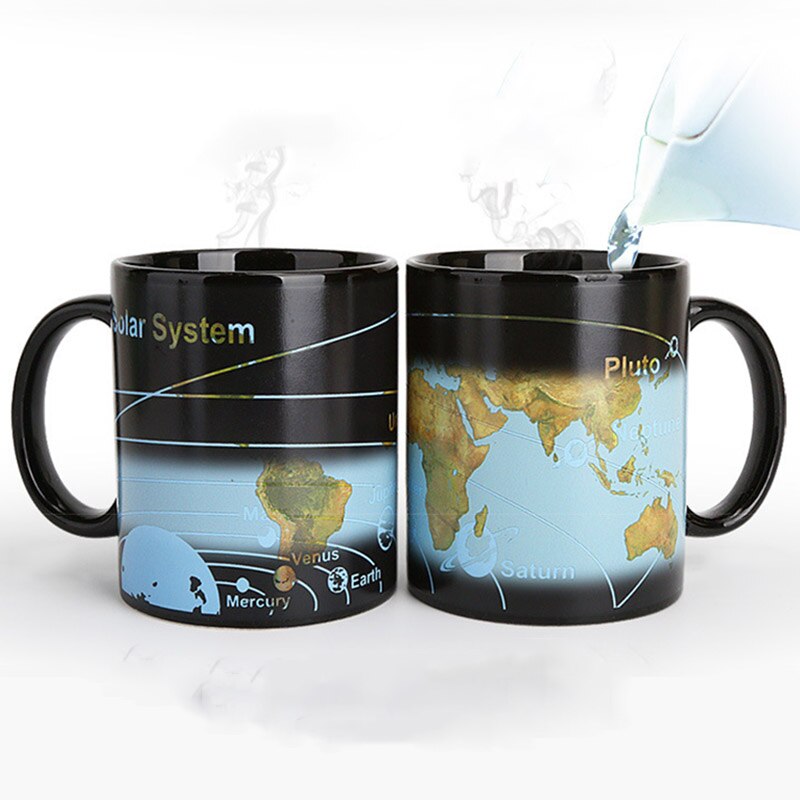Solar System Magic Coffee Mug Color Changing Mugs Ceramics Travel Tea Milk Cups Best Christmas Mug For Friends