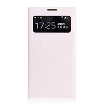 Smart View Flip Cover Leather Phone Case For Samsung Galaxy S4 Mini S4 S 4 S4mini GT I9190 I9192 I9195 I9500 GT-I9190 GT-I9192: S4 mini / White