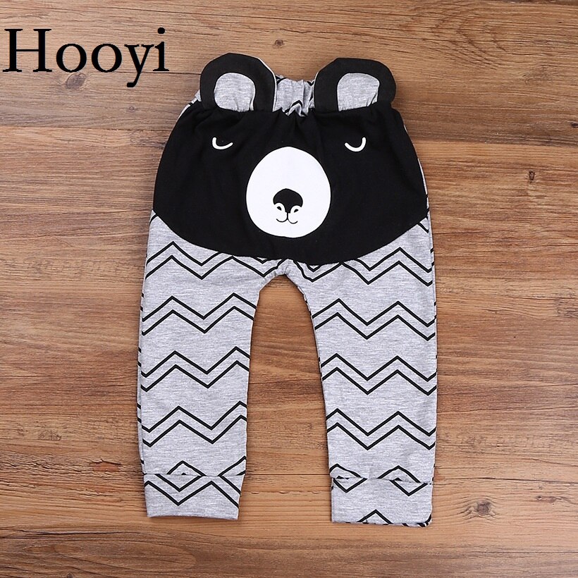 Hooyi Beer Baby Jongens Broek Ripple Gestreepte Pasgeboren PP Slipje Zuigeling Kostuums Bebe Kleding Broek Katoen Been Warmer Meisje Panty