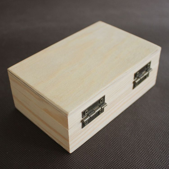EASONOV 11 * 7 * 4.2 cm Rectangular wood box wooden storage box small wooden box