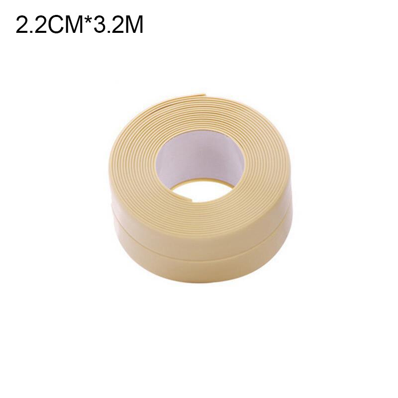 PVC Adhesive Sealant Tape For Kitchen Bathroom Shower Bathtub Corner Sink Sealing Strips Tapes Waterproof Wall Stickers 3.8/2.2M: G464120B