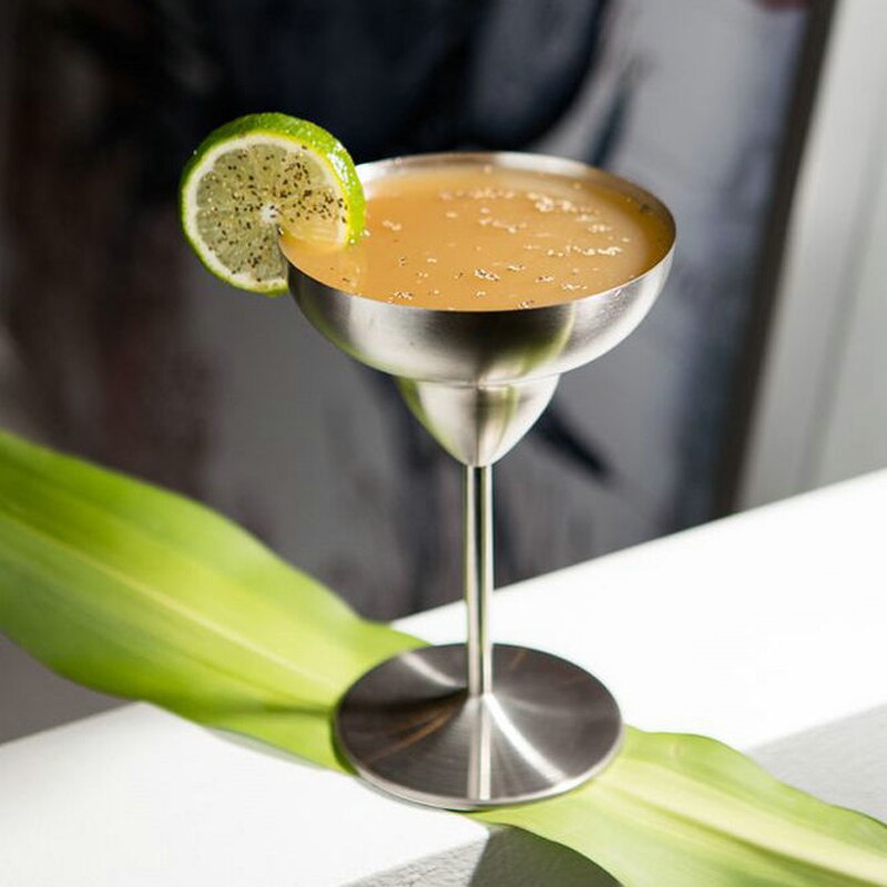 Martini Occhiali Da cocktail Calici in Metallo Tazza di vino Rosso sbarra Creativa Accessori in acciaio inox Margaret Da cocktail Tazza di Alta Qualità