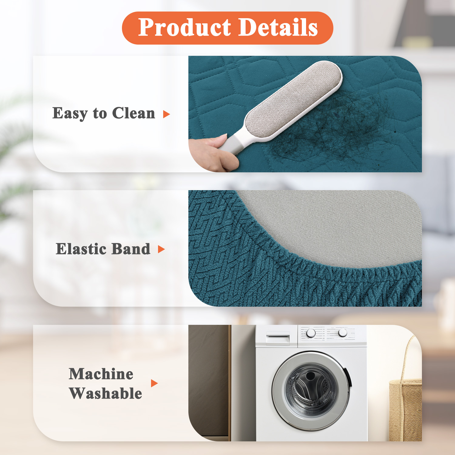 Dog Bed Covers Replacement Washable - Waterproof Dog Bed Covers Quilted, Water Absorbable Pet Puppy Bed Cover for Dog Cat
