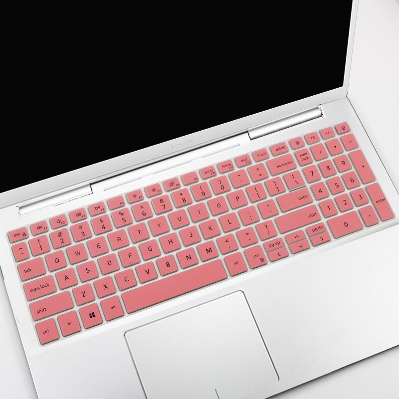 For Dell Inspiron 15 3000 3501 3502 3593 3505 , inspiron 15 5501 5502 5505 5508 Laptop Keyboard Cover Skin Protector: Pink