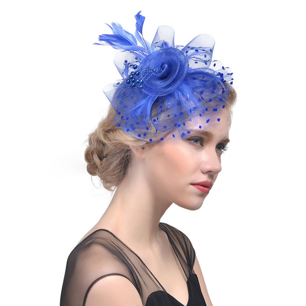 Veer Fascinators Hat, Vrouwen Meisjes Bloem Mesh Cocktail Thee Party Kentucky Derby Hoed Met Haar Clip