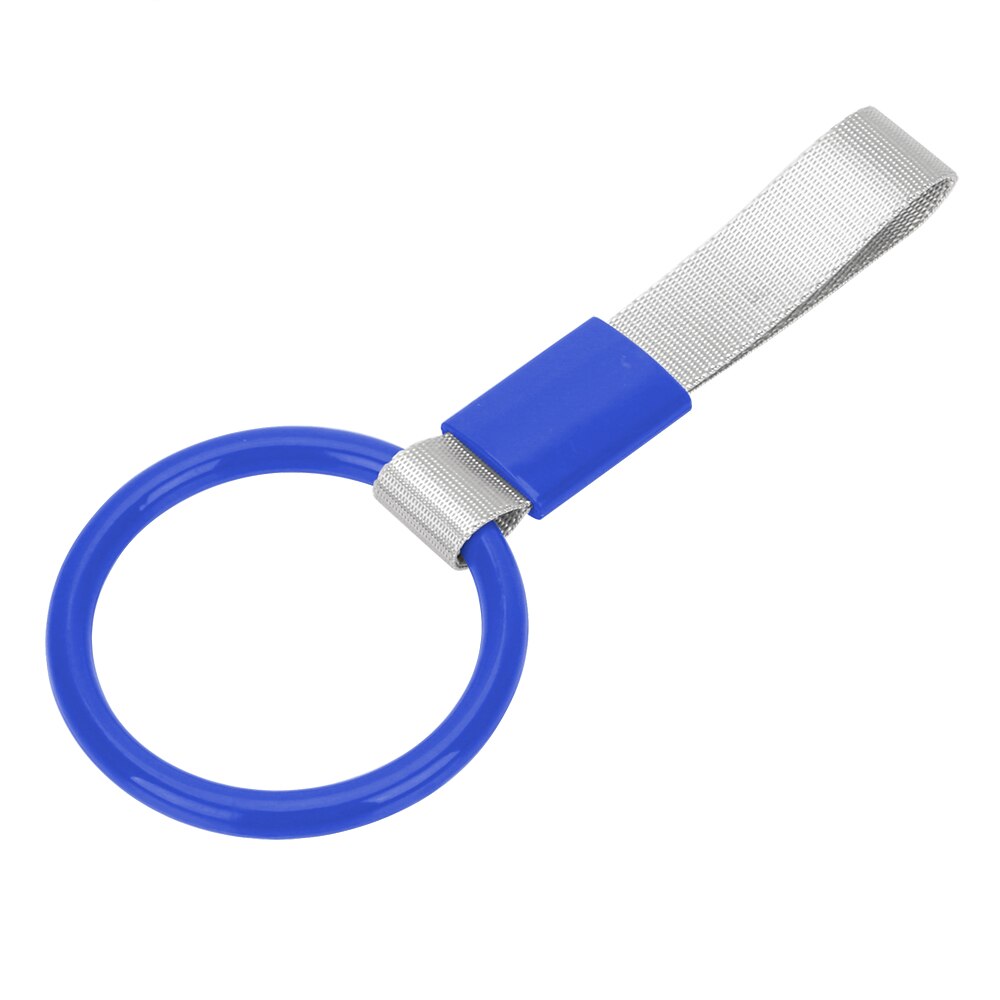 LEEPEE Car Interior Pull Ring Subway Train Bus Handle Strap Charm Drift Round JDM TSURIKAWA RING Car Rear Bumper Warning Loop: Blue