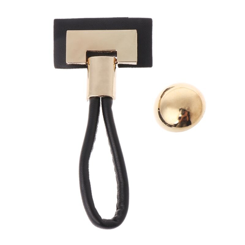 1 Set Leather Toggle Button Metal Mushroom Rivet Sweater Jacket Coat Apparel DIY Sewing Accessories Crafts