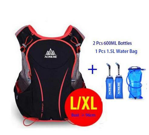 AONIJIE 5L men and women marathon running moisturizing vest bag 1.5L water bag riding hiking bag outdoor sports running backpack