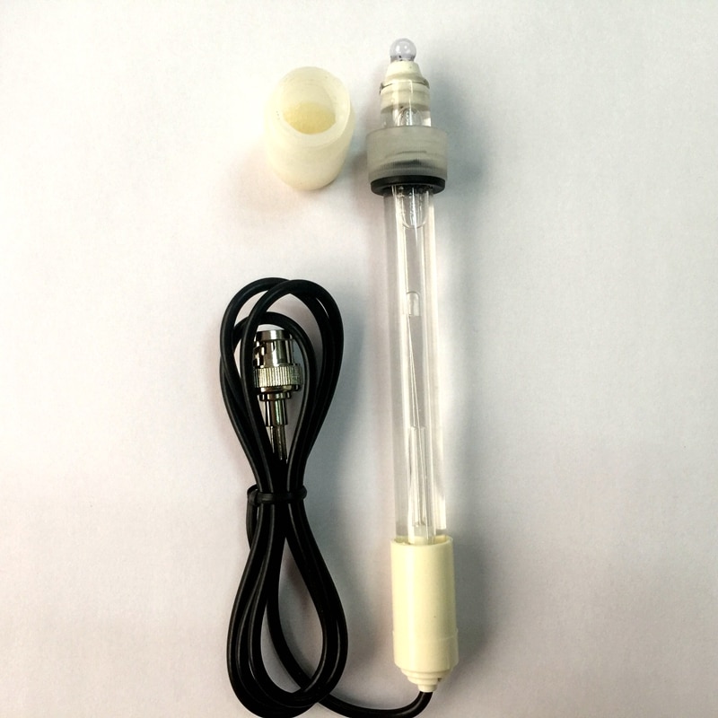7*24 stift Typ PH Elektrode Sensor Sonde 0-14 pH Schwimmbad Wasser Fabrik Industrie Labor Chlorid pH zusammengesetzt elektrode BNC Stecker