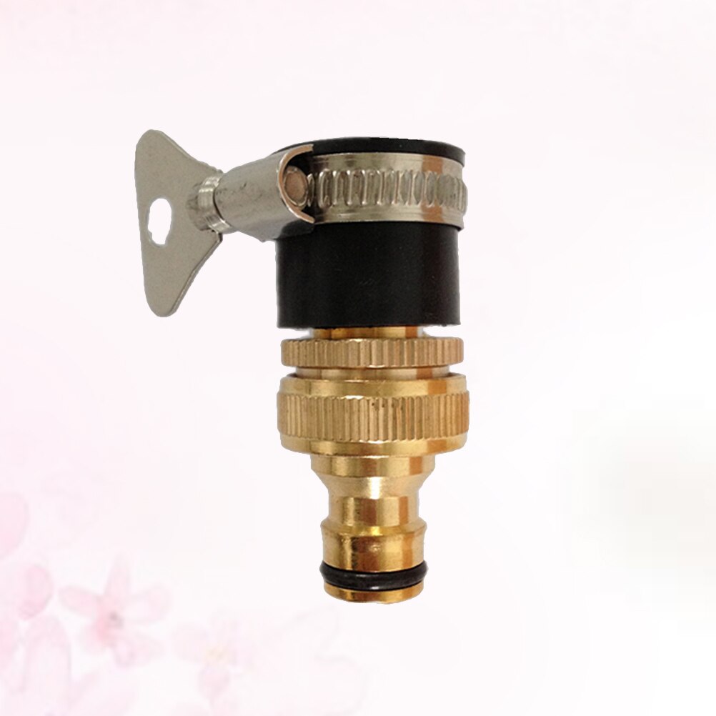 1/2 &amp; 3/4 Inch Brass Adapter Washing Machine Hose Fittings Kitchen Garden Hose Adapter: Default Title