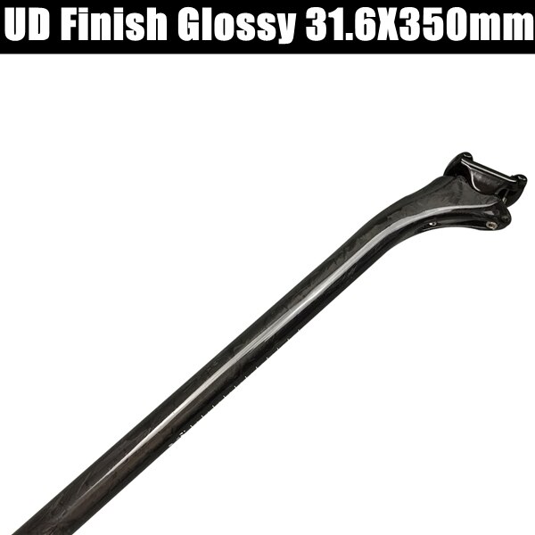 Mat blank ud carbon sadelpind mountain/road cykel sadelstolpe cykel mtb dele 27.2/30.8/31.6mm 25 mm offset længde 350/400mm: 31.6 x 350mm ud blank