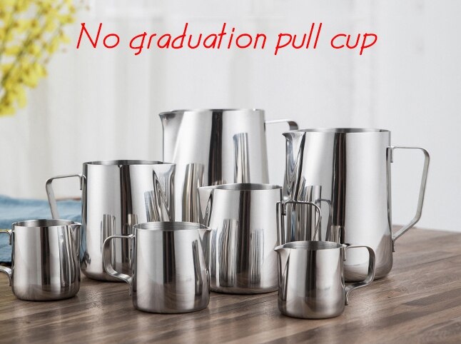 Tirador de la taza de café de acero inoxidable de , herramientas de flores, moka pot milkshake foam, Copa , aparato de café, jarra de leche, café, cocina: No scale / 600 ml