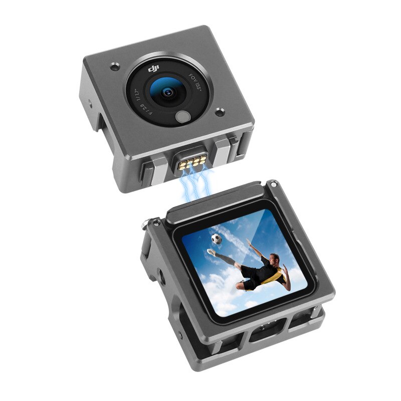 Schutzhülle aus aluminiumlegierung für dji action 2 sportkameras, passend für den rabbit cage rahmen und die osmo action 2 schutzhülle.