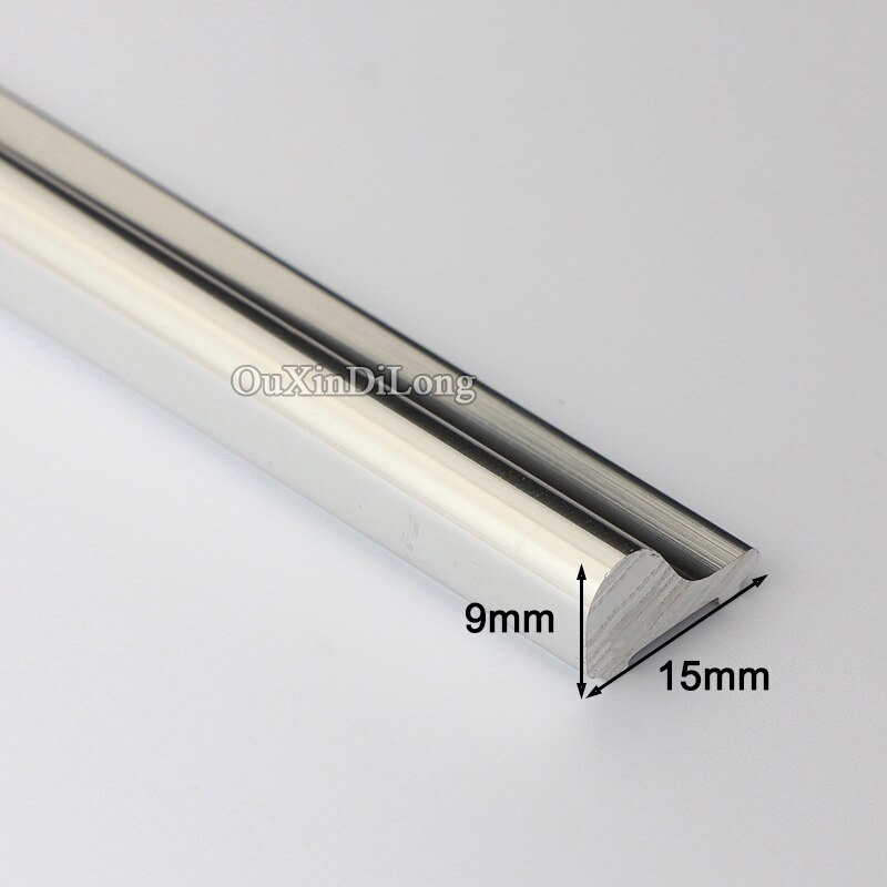 Brand 2PCS Bath Shower Screen Aluminum Alloy waterproof strips glass door seals length:600mm/700mm (No other Accessory)