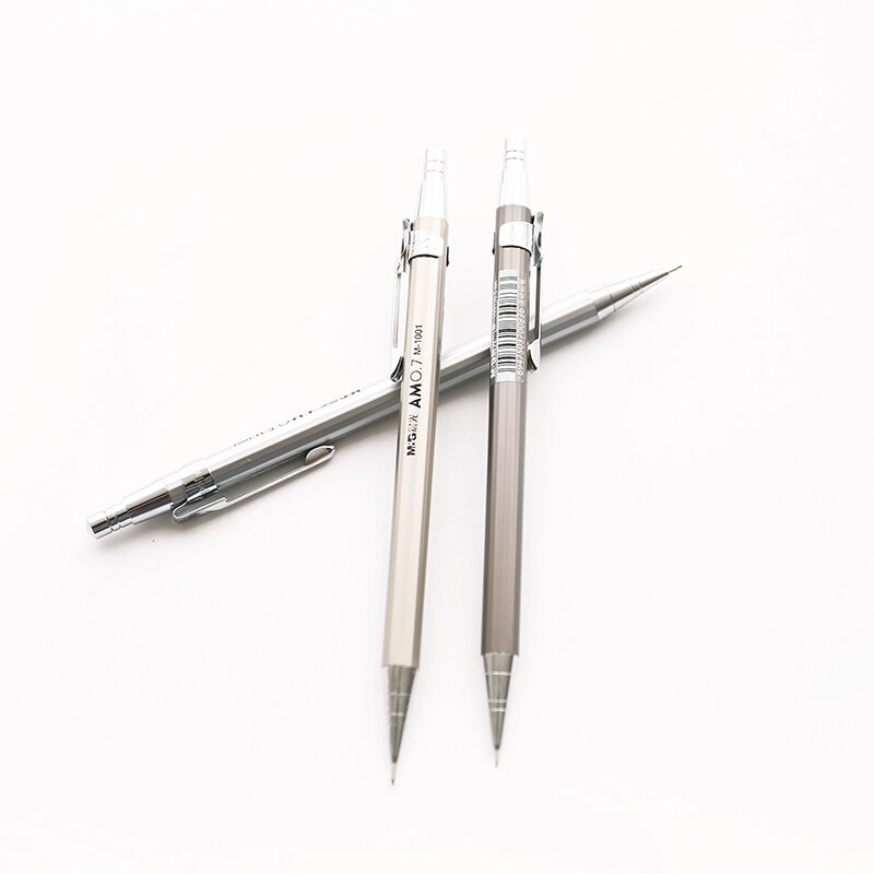M&amp;G Full Metal Mechanical Pencil 0.5mm 0.7mm for Drawing and Writing School Supplies Get 2 Free Leads
