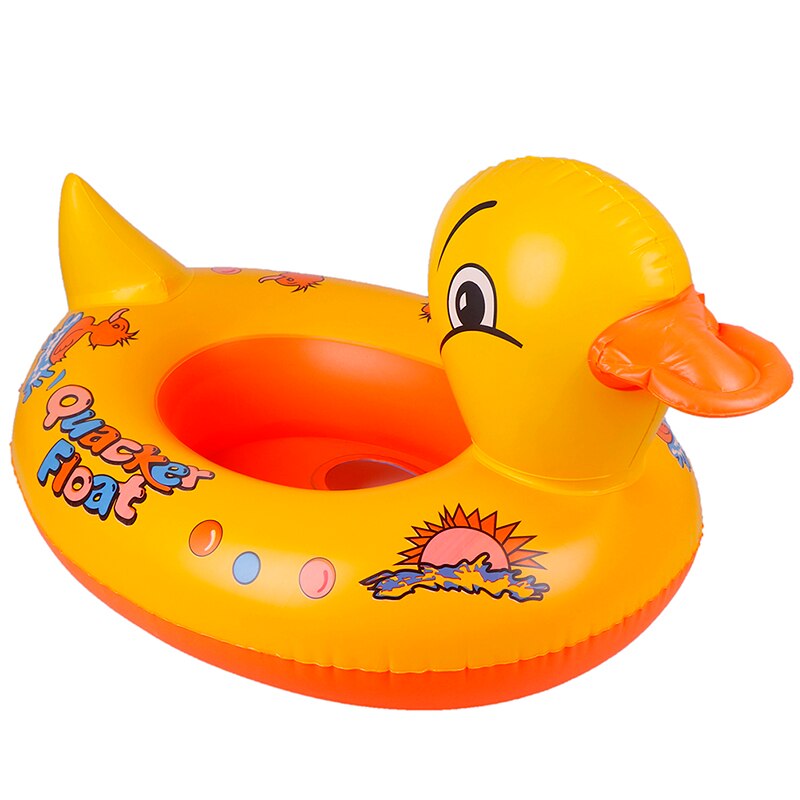 Gele Eend Float Kids Opblaasbare Baby Peuter Zwemmen Walvis Zwemmen Seat Zwembad Vis Ring